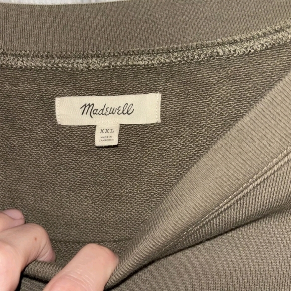 Madewell Resourced Cotton French Terry COTSWOLDS HILLS sweatshirt Jumper XXL - Picture 9 of 13